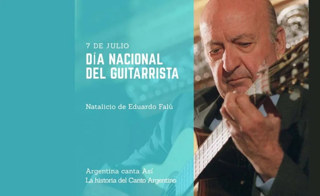 Eduardo Falú y la conmemoración del Día Nacional del Guitarrista en Argentina