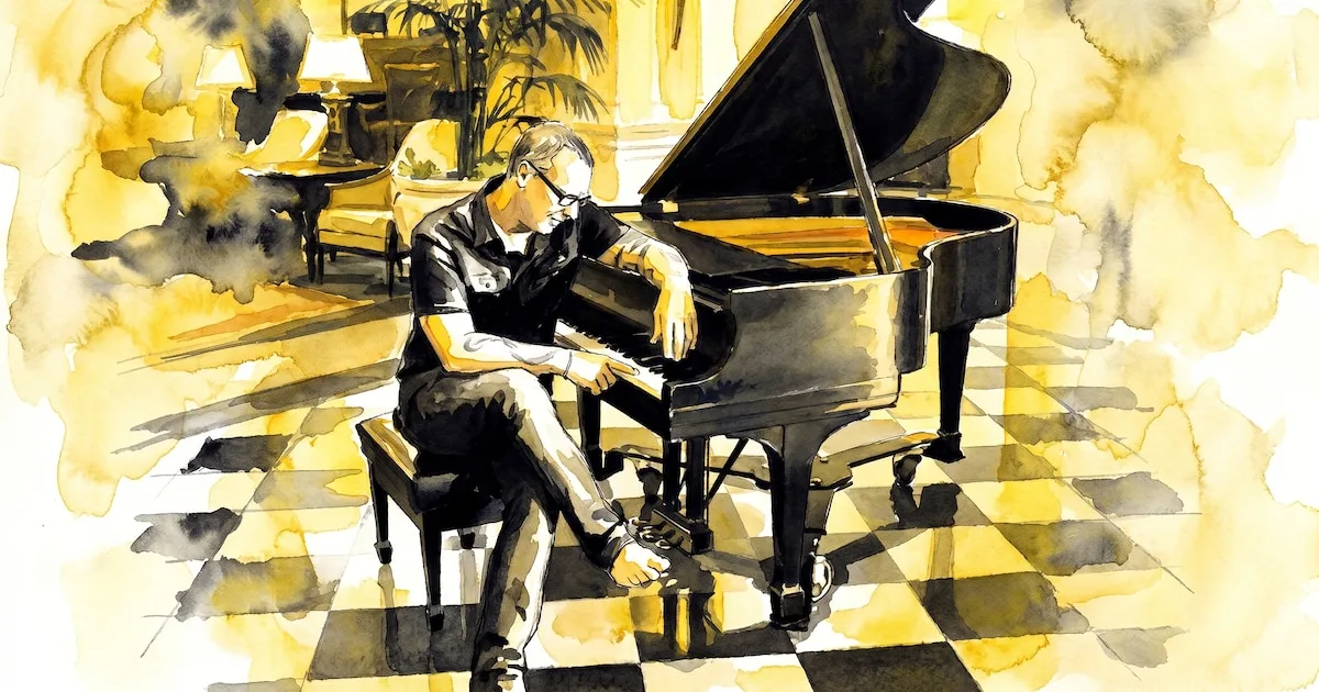 Un golpe en la piscina despertó en él la capacidad de tocar piano sin entrenamiento previo