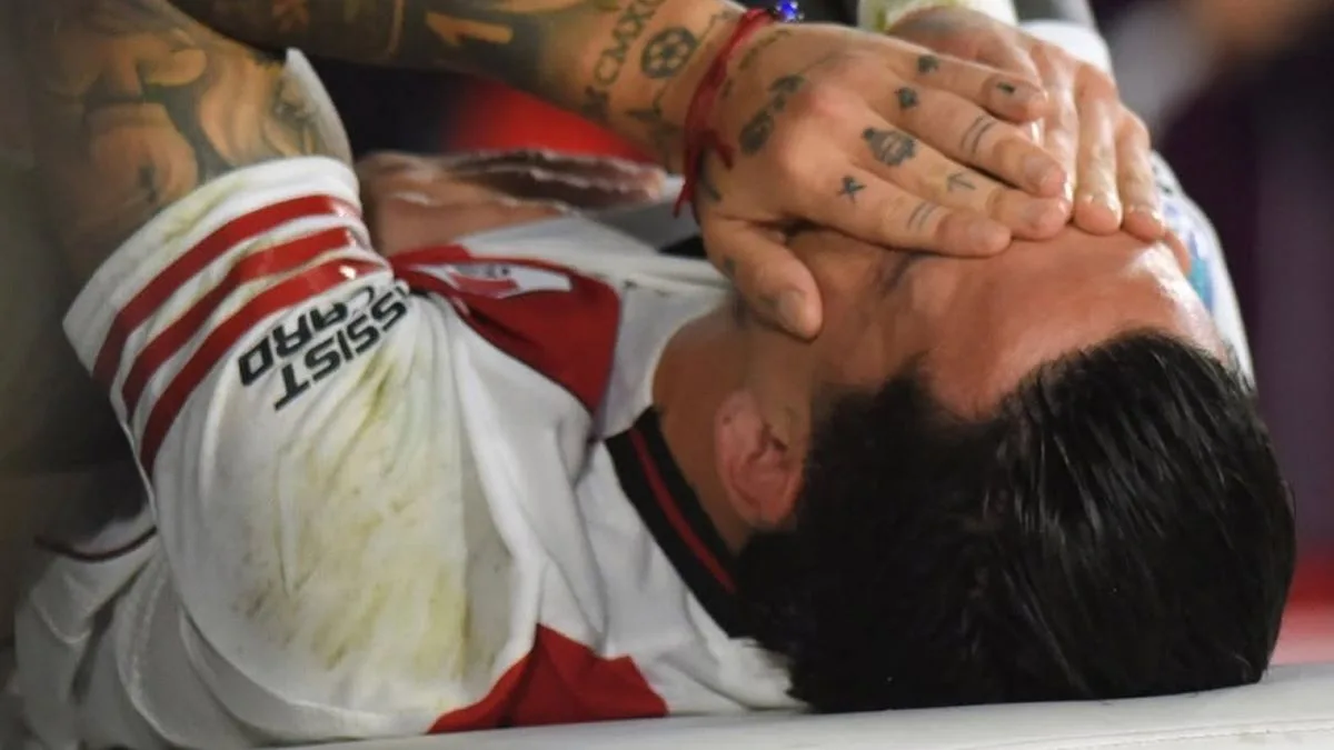 Sebastián Driussi se retiró lesionado y genera preocupación en River por posible daño en su rodilla
