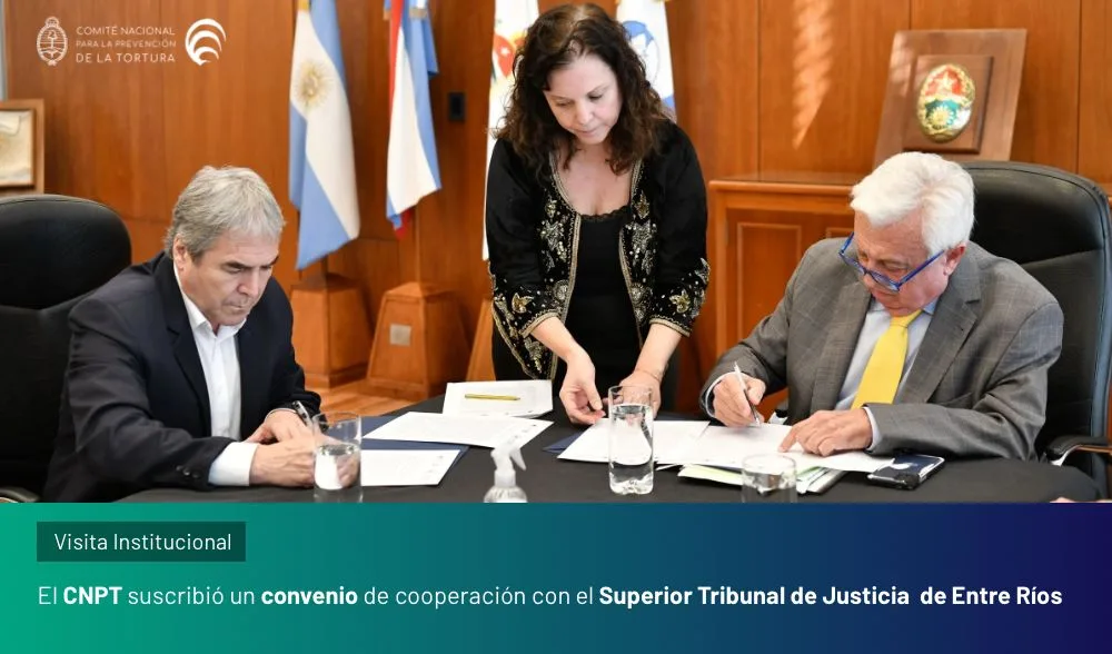 El CNPT y el Superior Tribunal de Entre Ríos acuerdan fortalecer derechos de personas privadas de libertad