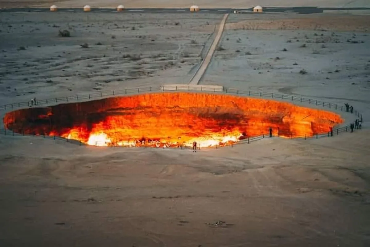 El cráter de gas de Turkmenistán se apaga tras decenios de combustión ininterrumpida