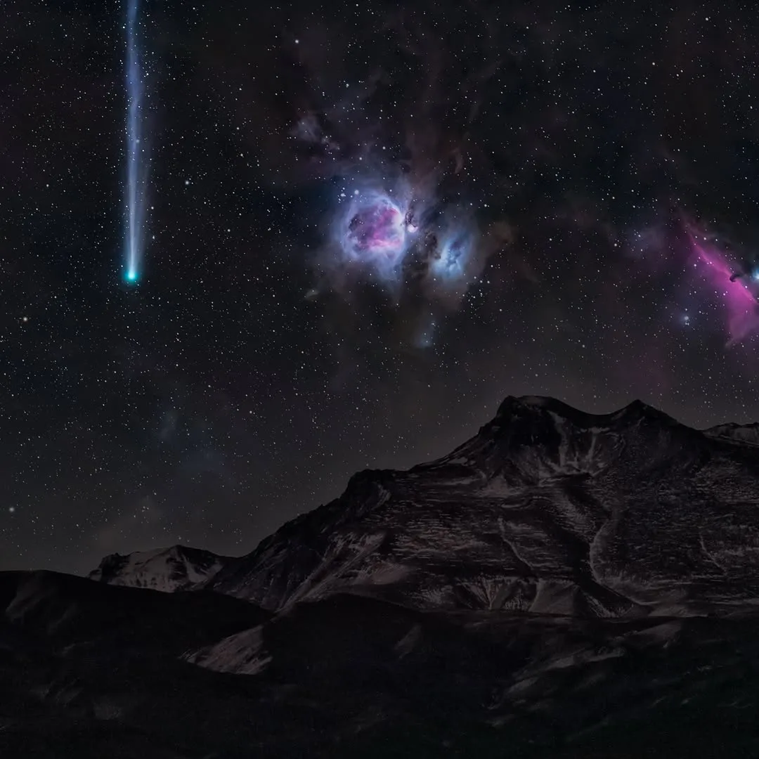 Fotografías del cometa PanSTARRS tomadas en El Sosneado reciben reconocimiento de la NASA