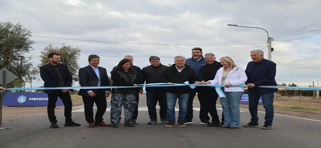 General Alvear inaugura rutas, viviendas y fortalece la seguridad con tecnología avanzada