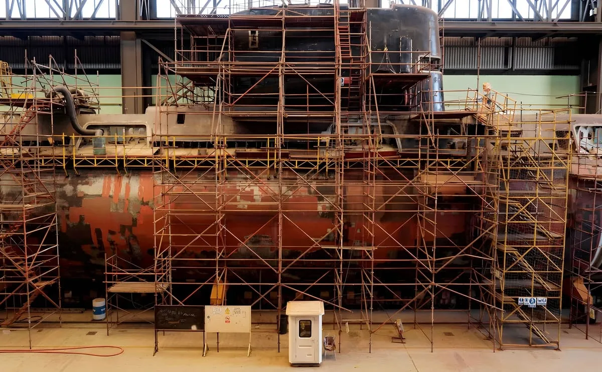 Inspeccionan el submarino ARA Santa Cruz en el juicio por el hundimiento del ARA San Juan