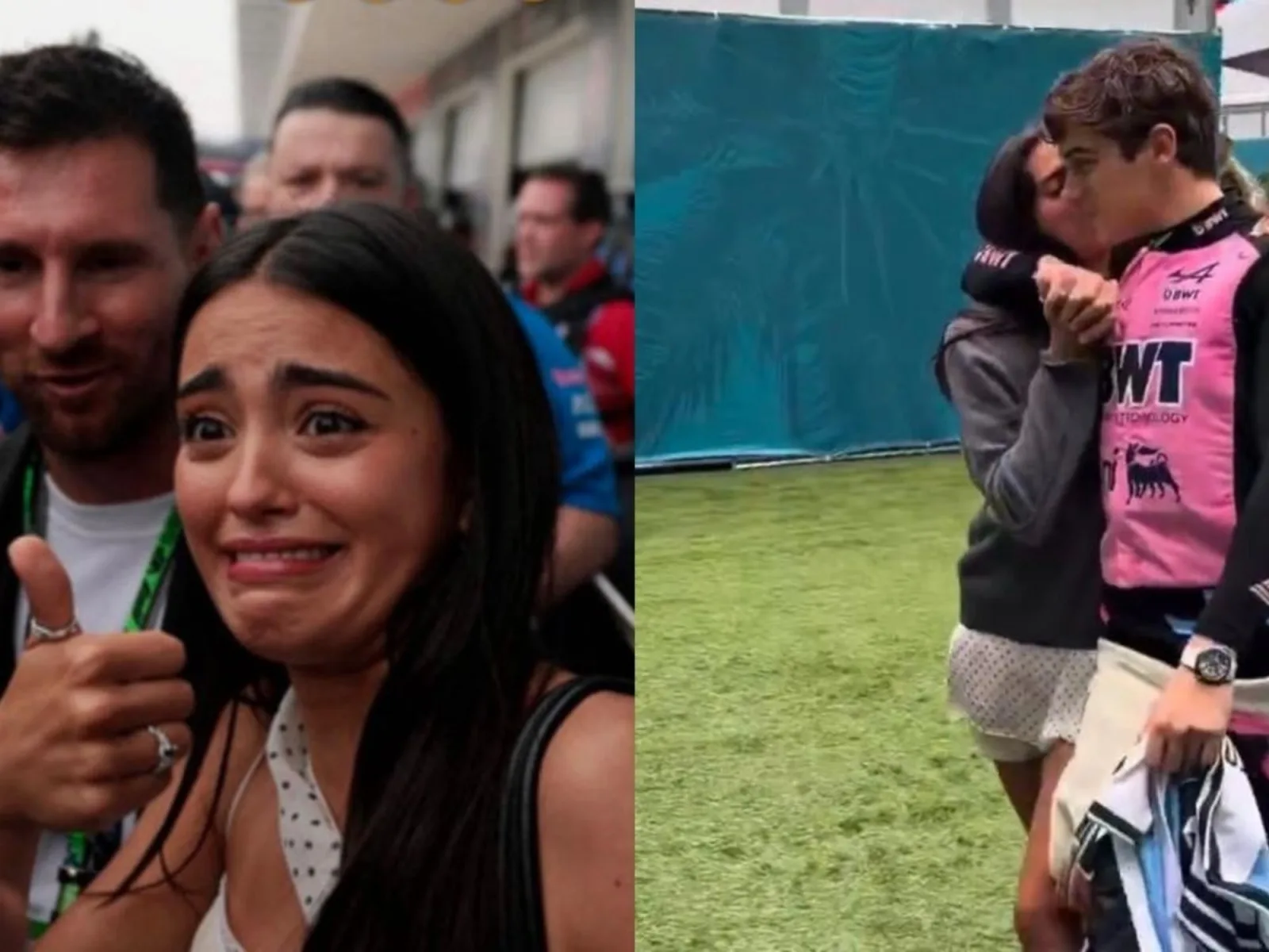 La novia de Colapinto: de su encuentro con Messi al beso de celebración con Franco