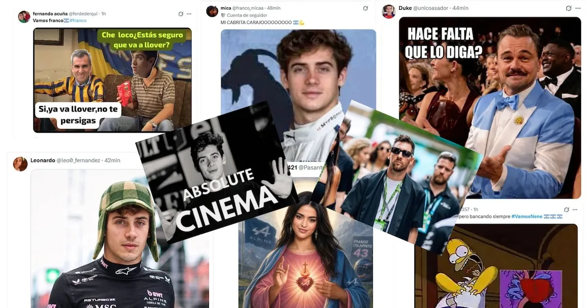 Los memes del GP de Miami: Colapinto en el podio y la aparición de Messi