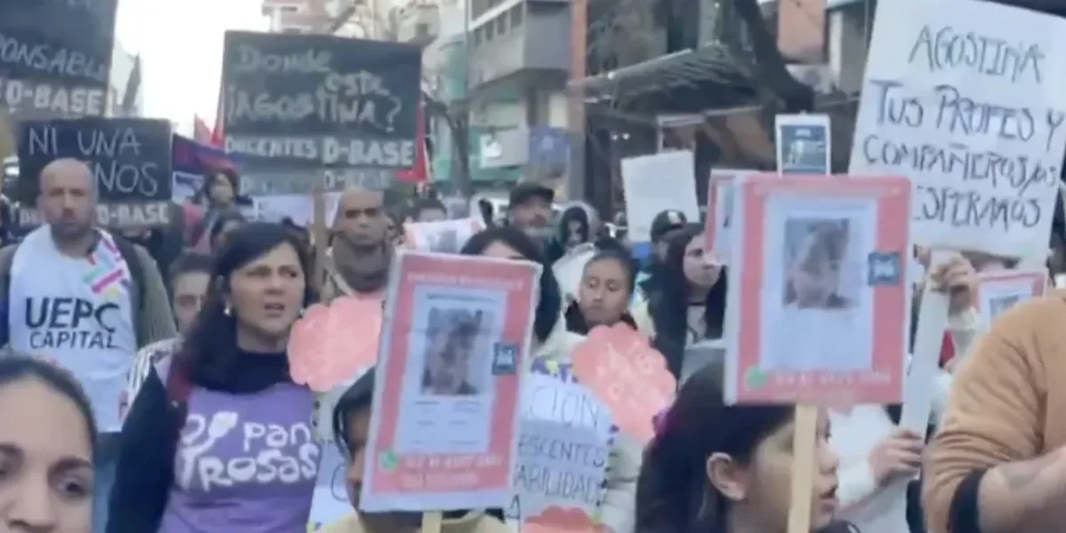 Nueva marcha en Córdoba exige la aparición de Agostina Vega tras varios días desaparecida