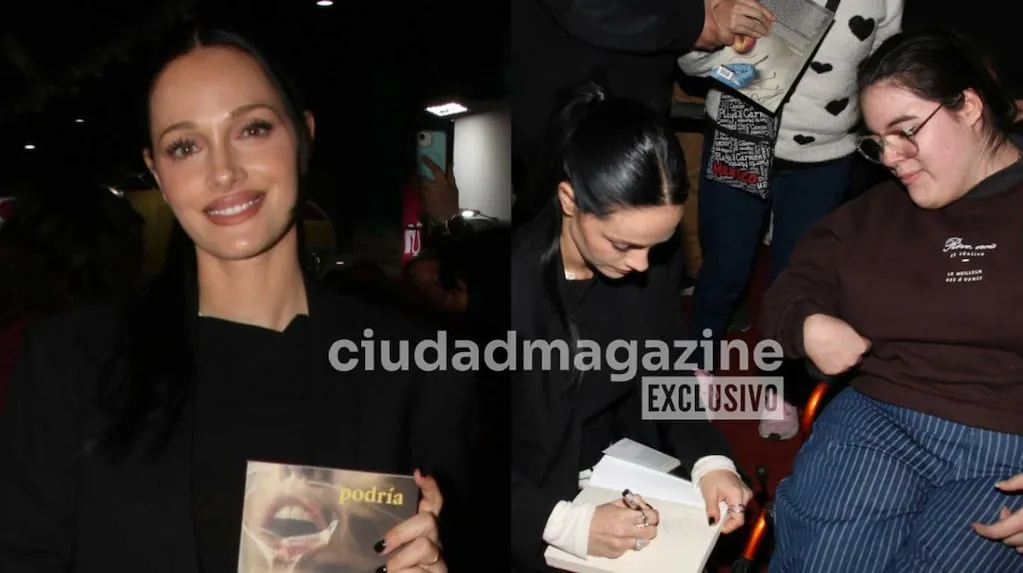 Oriana Sabatini presentó su primer libro ante familia y seguidores