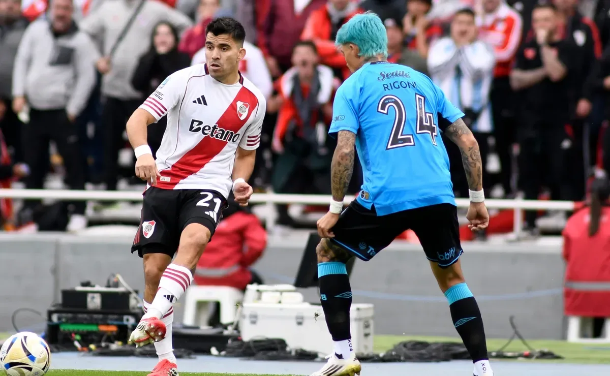 River y su dependencia de Marcos Acuña, un problema que se evidenció en la final con Belgrano