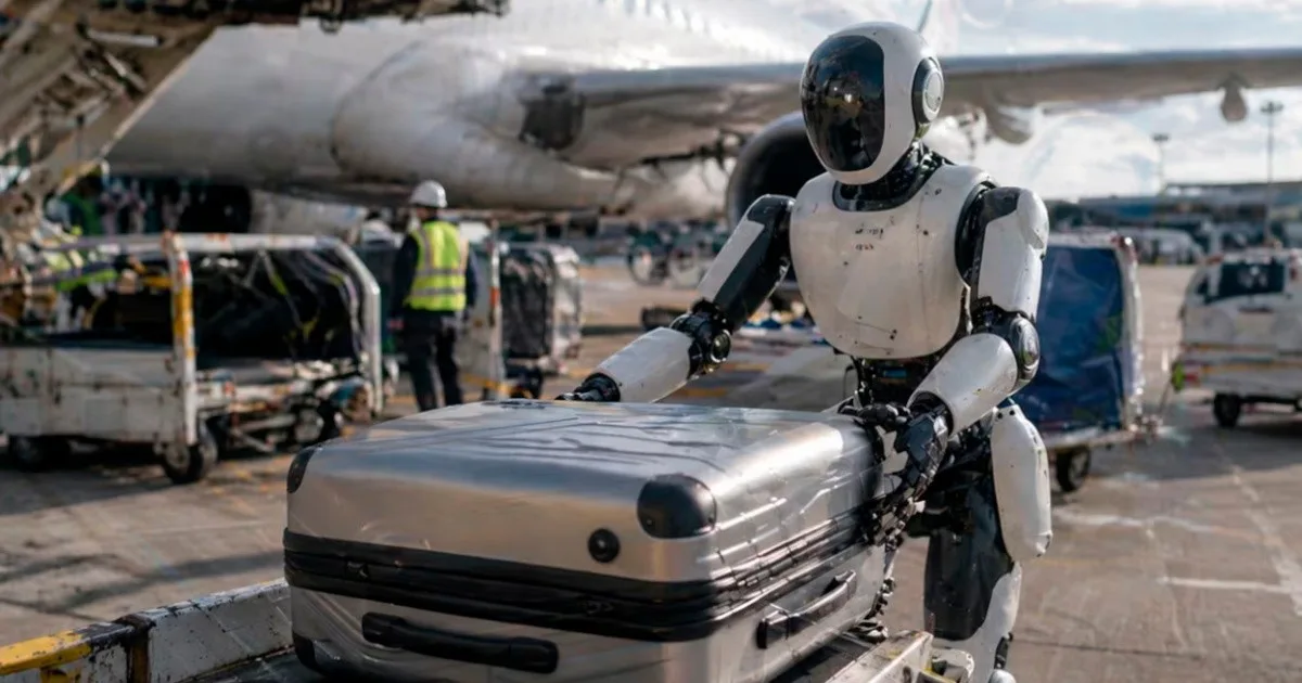 Robots humanoides comienzan a despachar equipaje en un aeropuerto de Japón