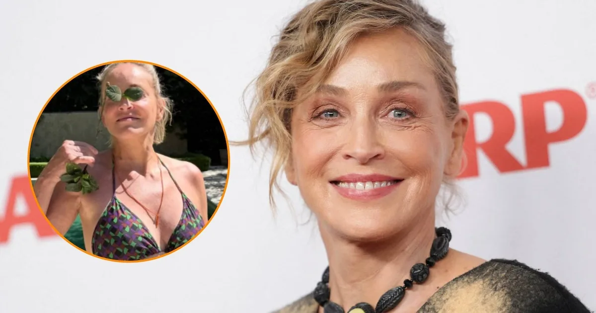Sharon Stone publica foto en bikini a los 68 años y genera revuelo en redes
