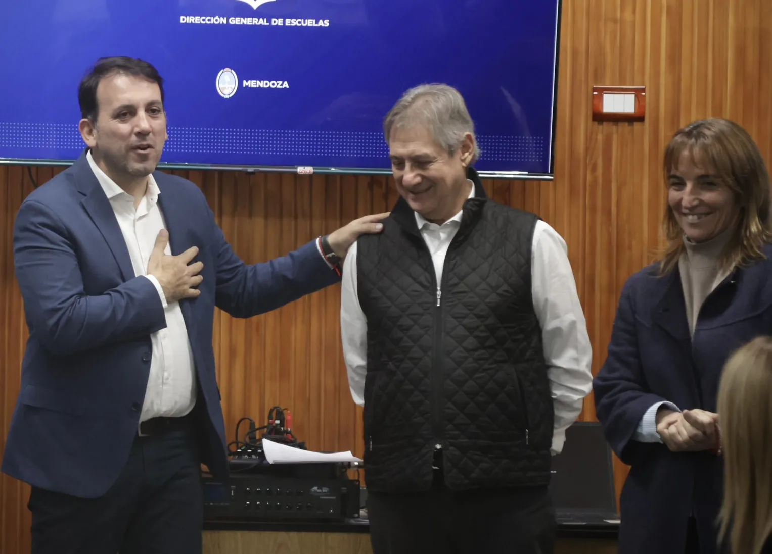 Tadeo García Zalazar fortalece vínculo educativo con San Rafael en acto junto a Omar Félix