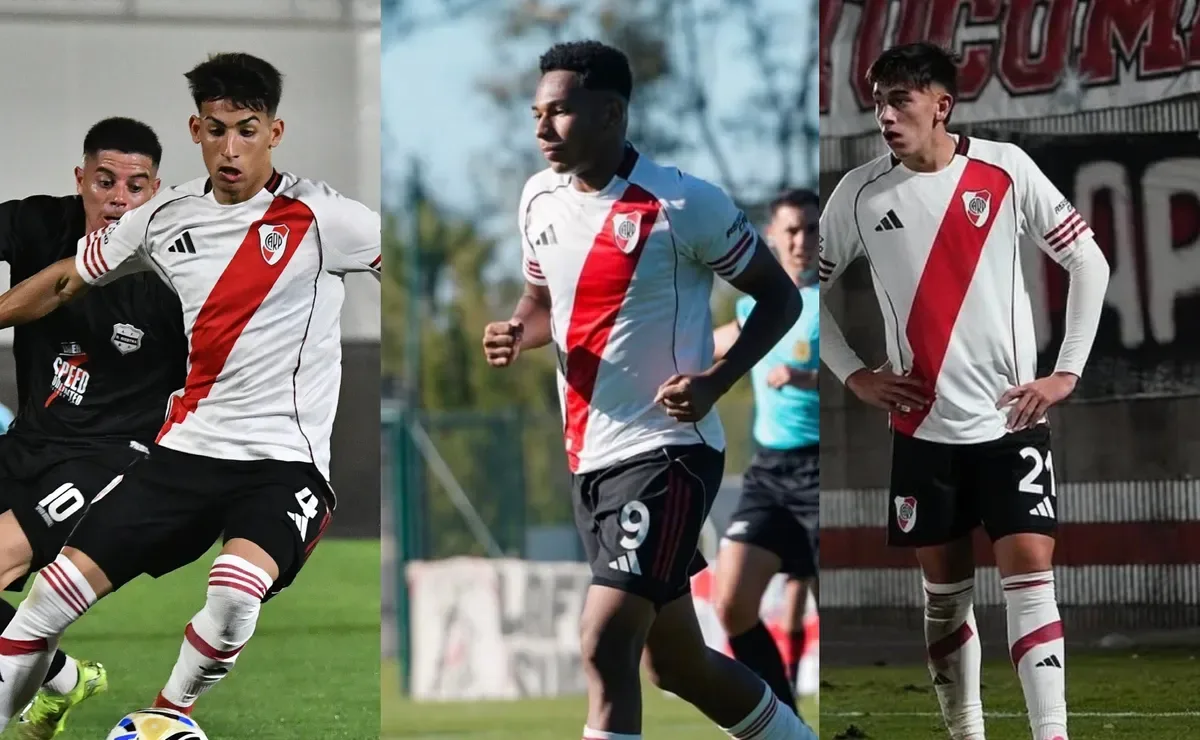 Tres juveniles de la Reserva entrenan con Primera para el partido de River ante Bragantino