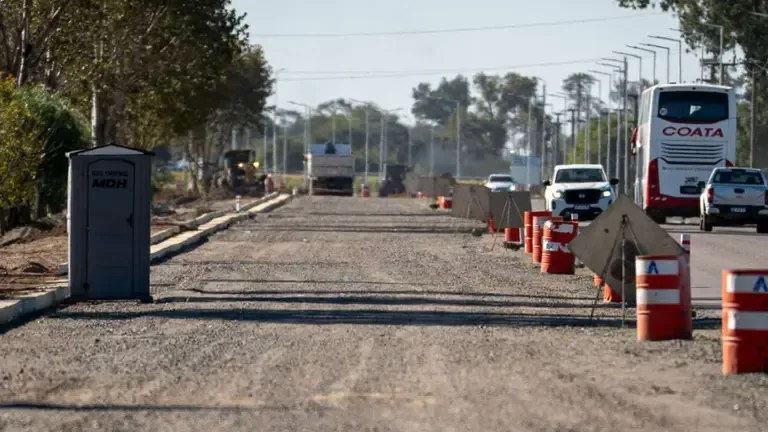 Avanzan en la duplicación de la Ruta Nacional 158 en el acceso a Villa María, Córdoba