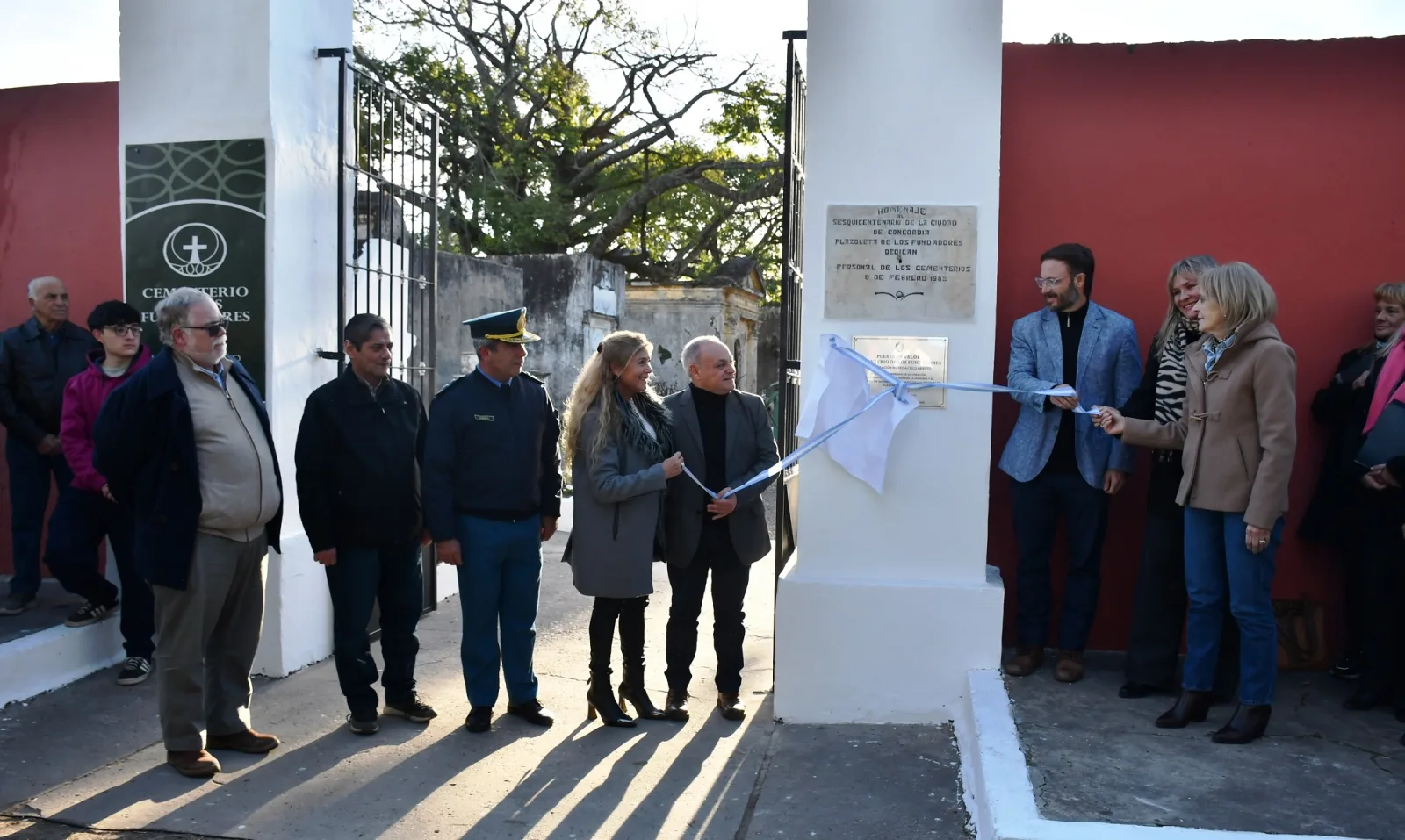 Concordia restauró el Cementerio de los Fundadores e inauguró un museo a cielo abierto