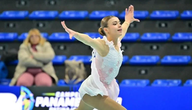 Eliana Otero, medalla de bronce en el Panamericano de Patinaje Artístico
