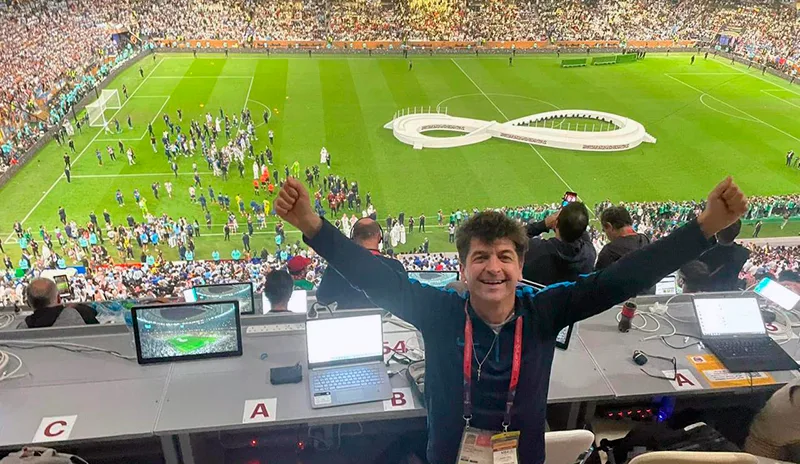 Fabricio Coller, único periodista pampeano acreditado por FIFA para el Mundial 2026