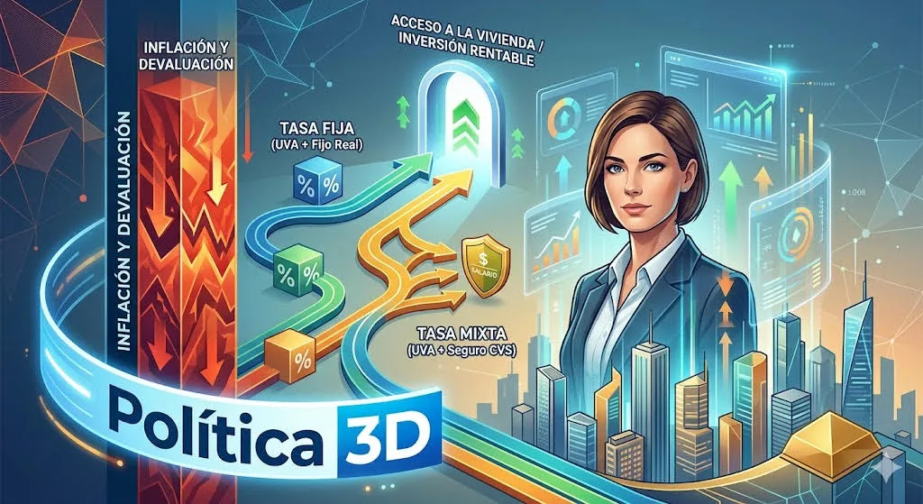 Hipotecas en Argentina: elegir entre tasa fija real y esquema mixto para protegerse de la inflación