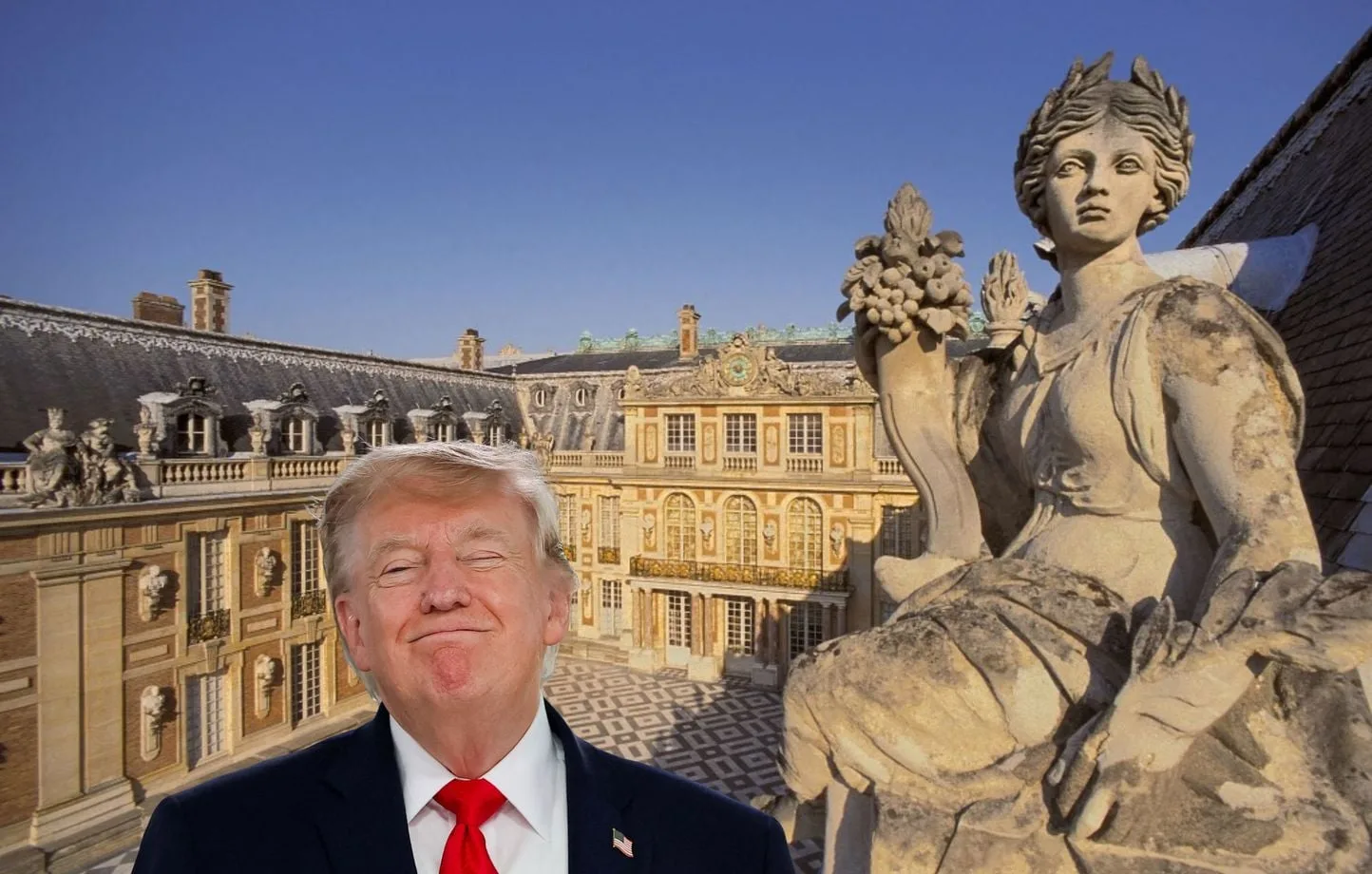 La recepción de Donald Trump en Versalles no será una cena de gala pero mantiene el simbolismo diplomático
