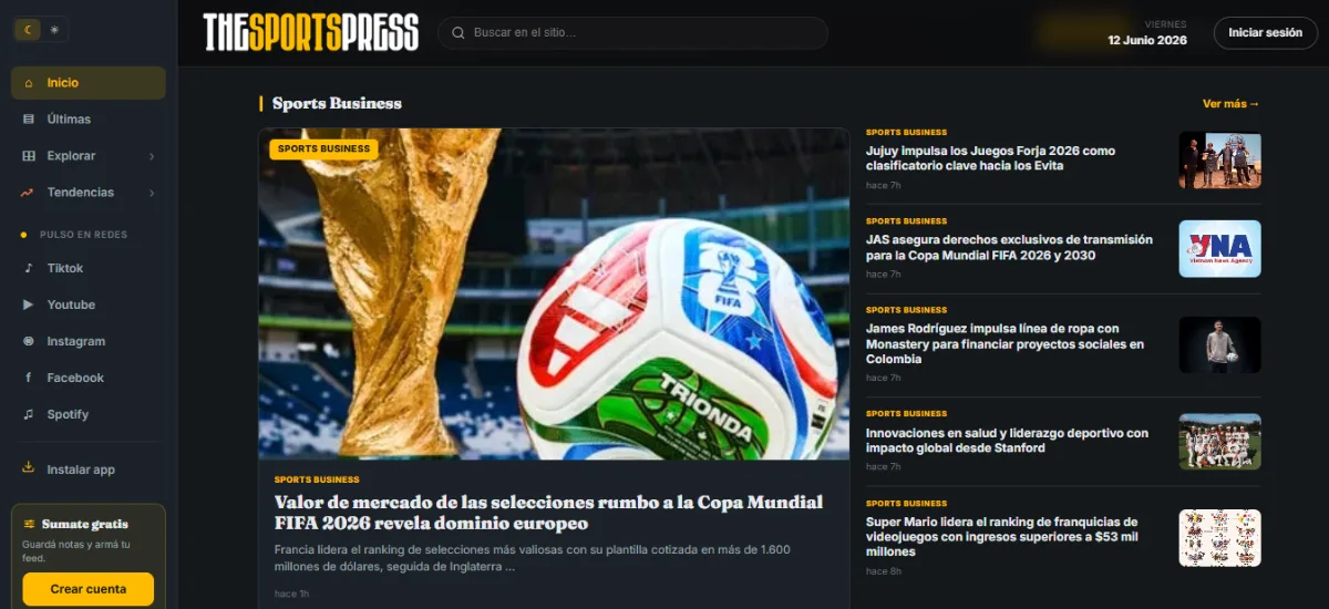 Lanzan The Sports Press, un medio en español dedicado a la industria del deporte