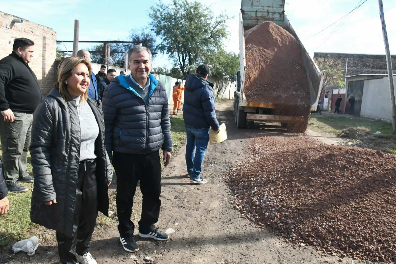 Norma Fuentes supervisó operativos para mejorar infraestructura en barrio Los Inmigrantes