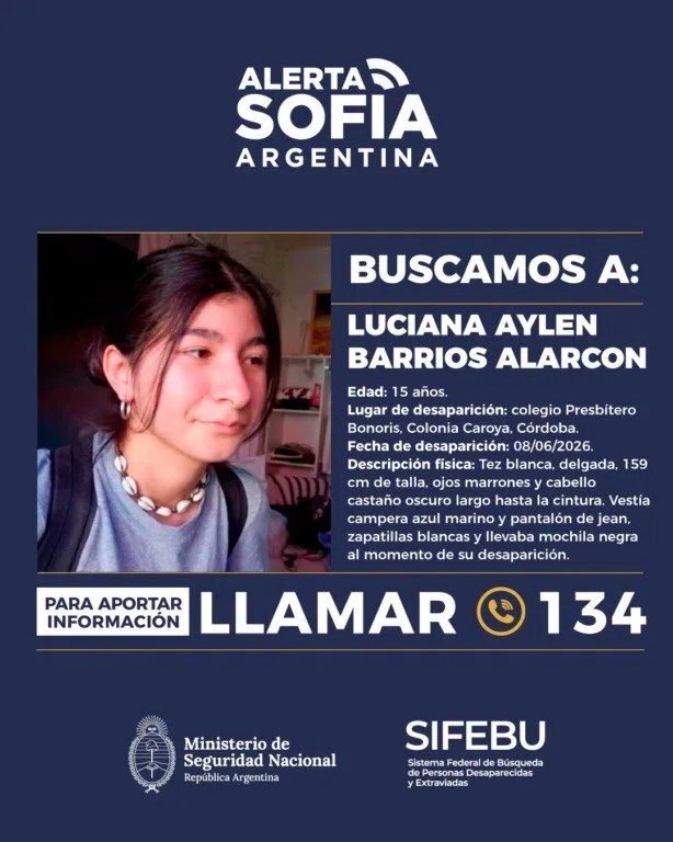 Refuerzan controles en Chaco para hallar a adolescente desaparecida en Córdoba