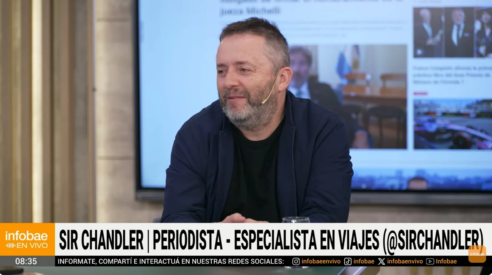 Sir Chandler comparte consejos clave para viajeros en entrevista en Infobae