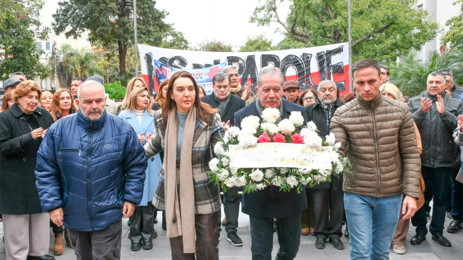 Autoridades y vecinos conmemoraron a Hipólito Yrigoyen en acto oficial