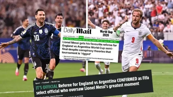 Controversia por la designación del árbitro Ismail Elfath en la semifinal Argentina-Inglaterra