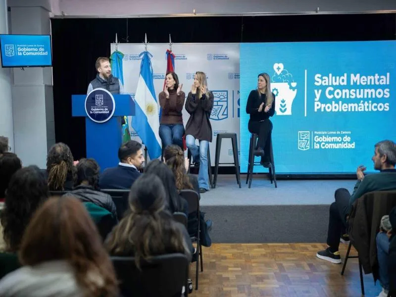 Lomas de Zamora lanza programa integral para abordar salud mental y consumo problemático
