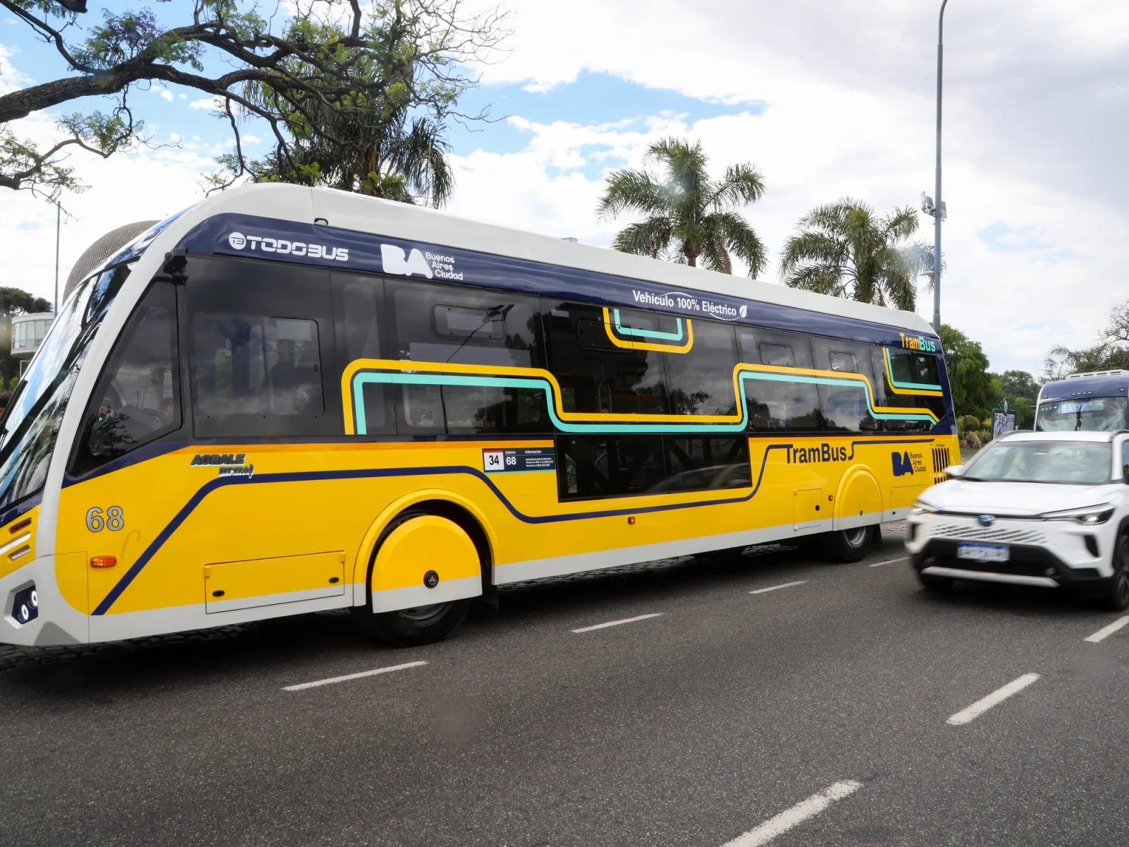 Transformación del tránsito en Caballito por la llegada del Trambus eléctrico