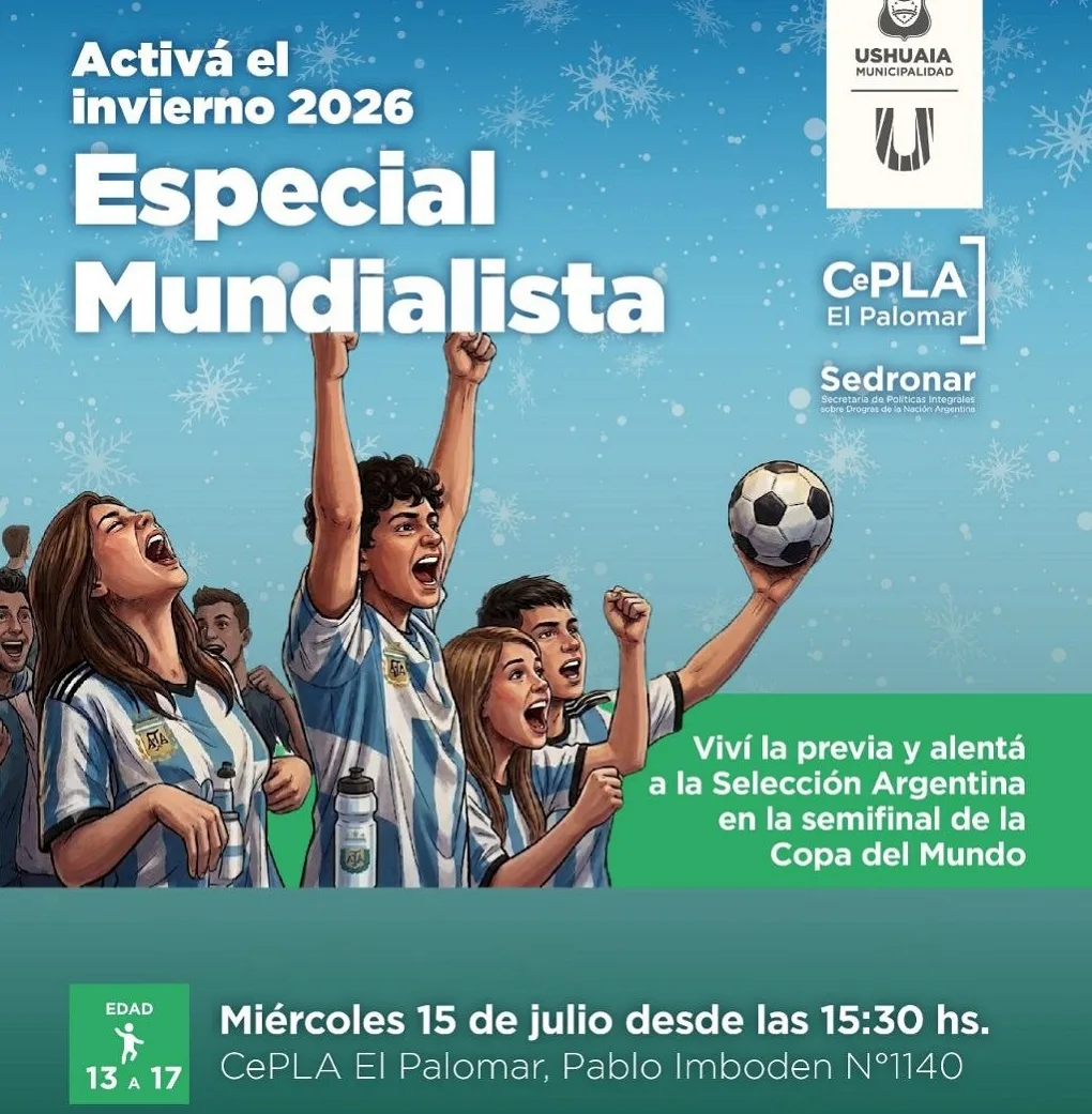 Ushuaia ofrece actividades gratuitas para adolescentes durante las vacaciones de invierno